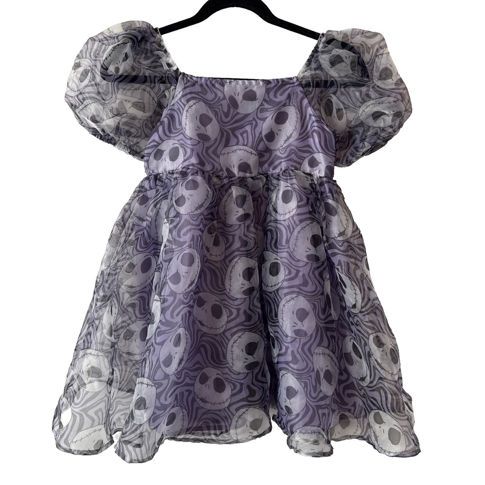 Disney Tim Burton Nightmare Before Christmas Jack Skellington Girls Dress L